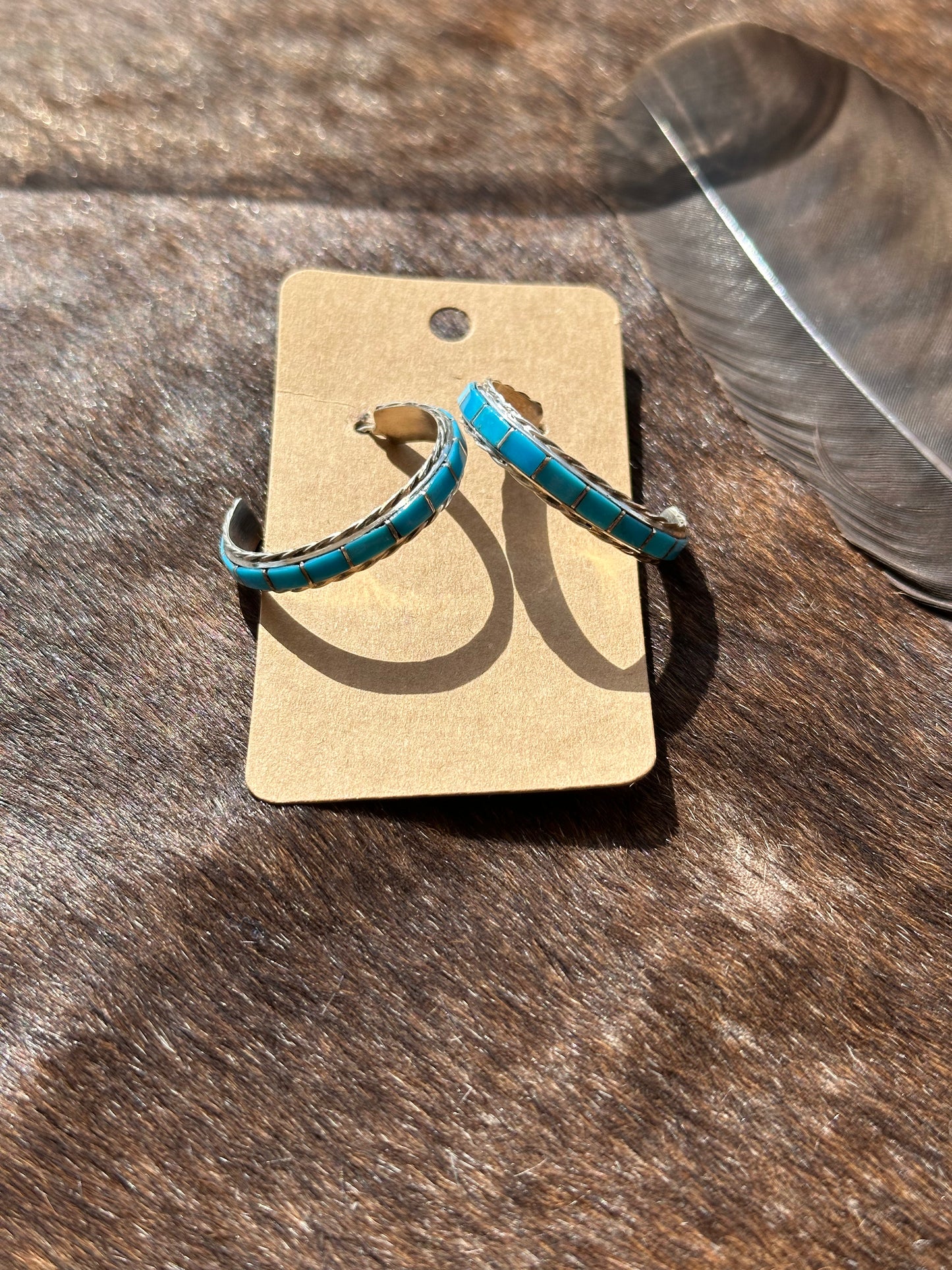 Kingman Hoop Inlay Earrings