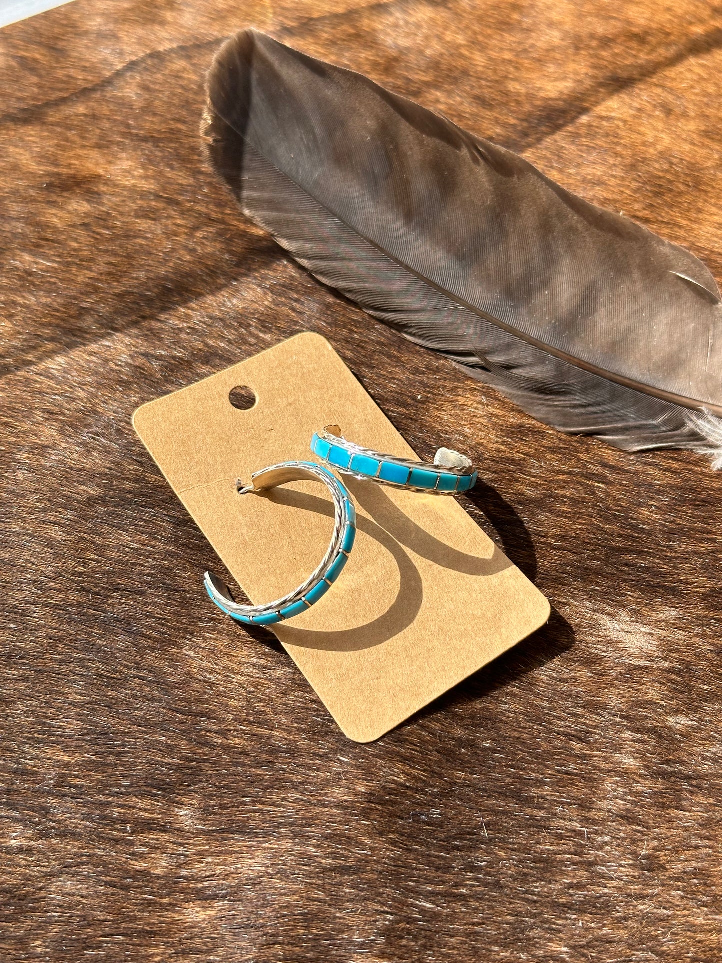 Kingman Hoop Inlay Earrings