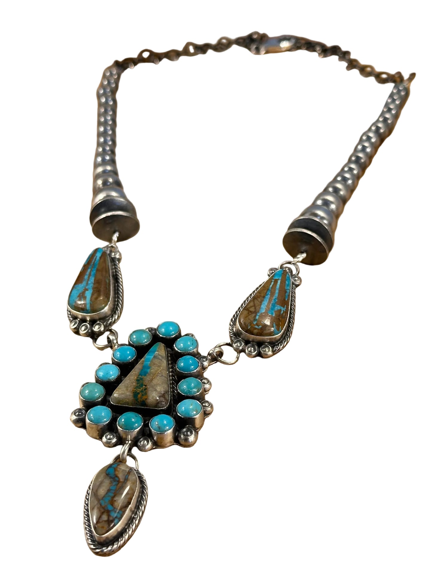 Royston Ribbon Cluster Sterling Silver Lariat
