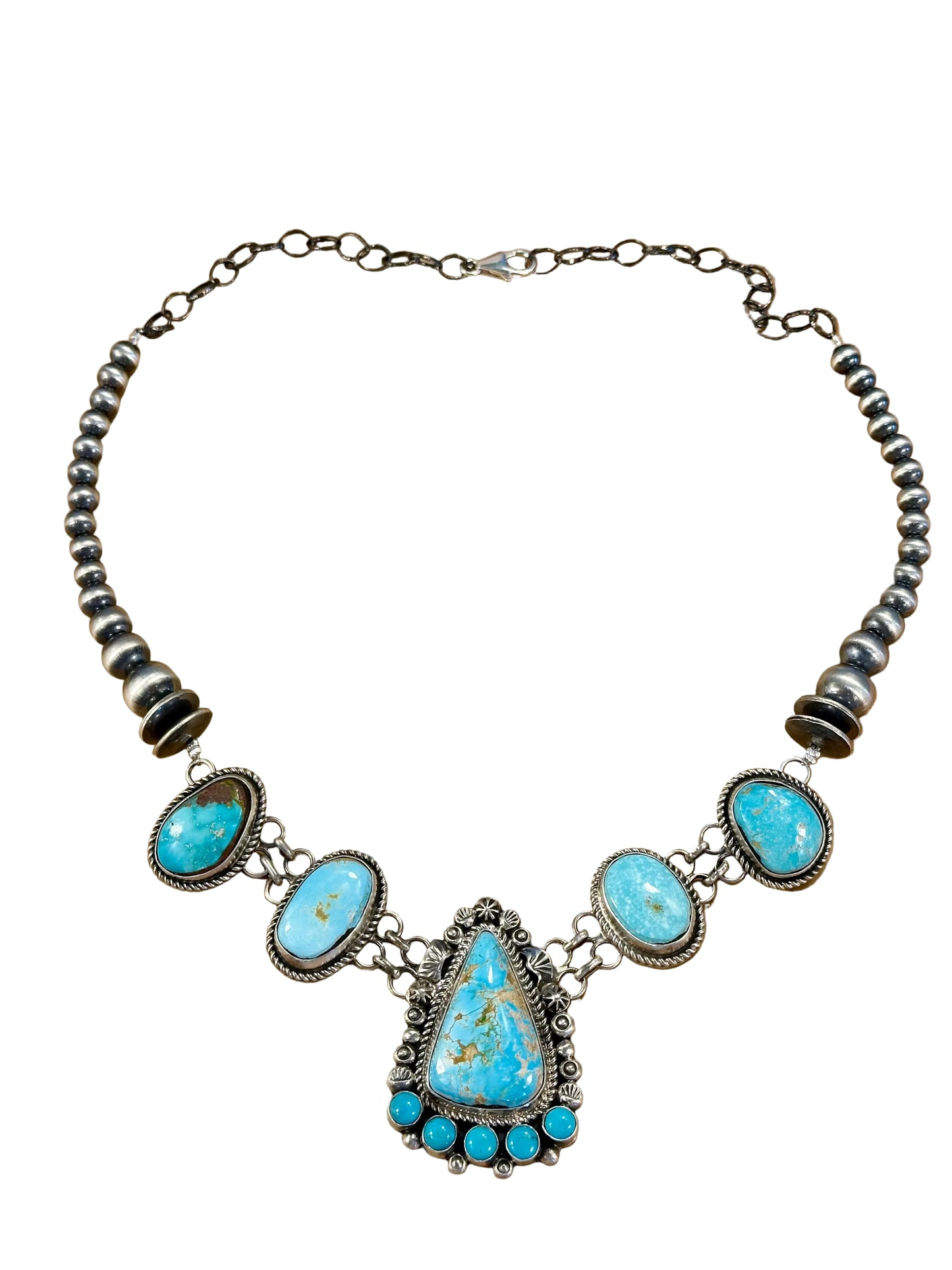 Royston Cluster Sterling Pearl Choker Necklace