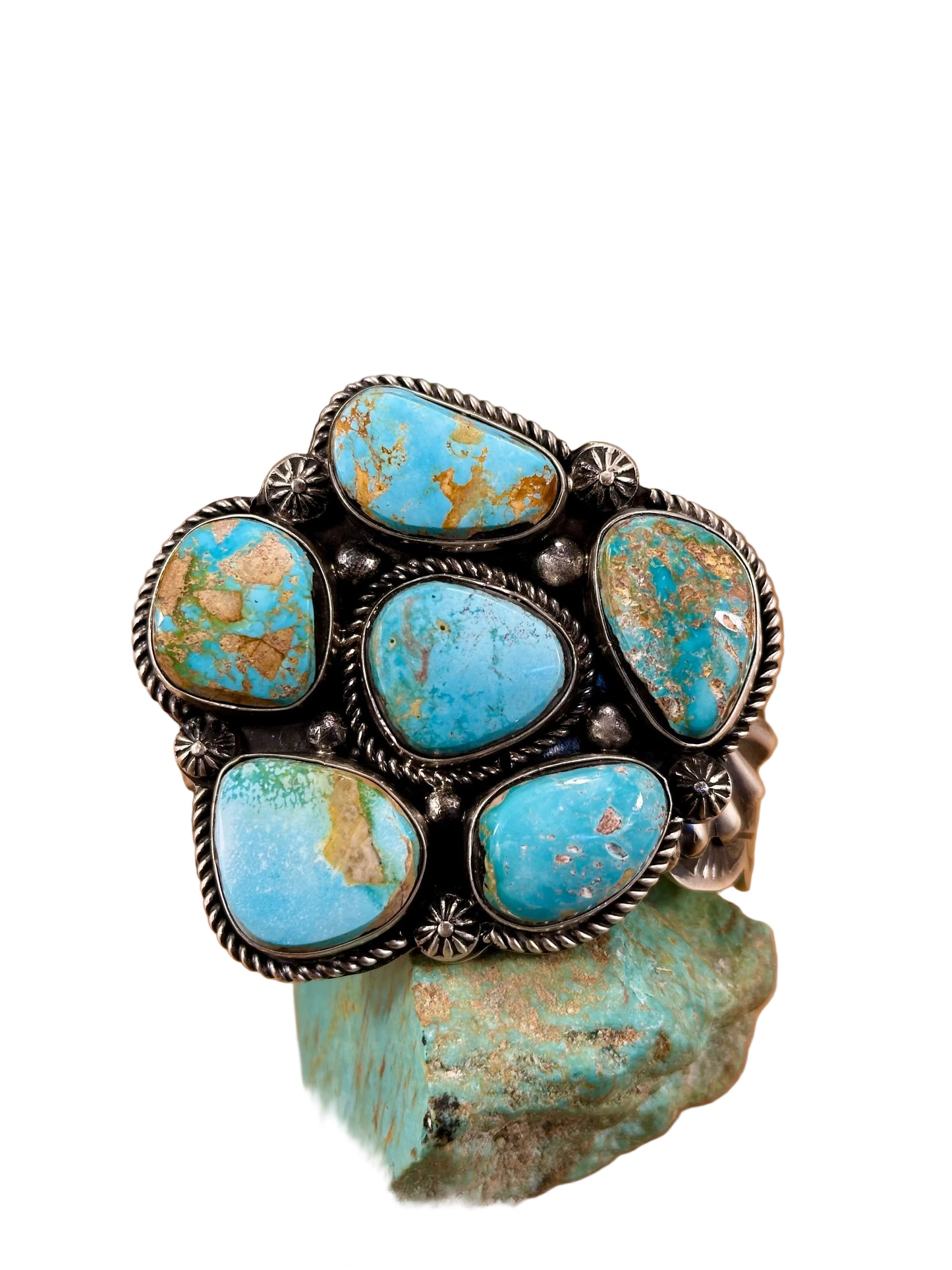 Royston Cluster Sterling Silver Cuff