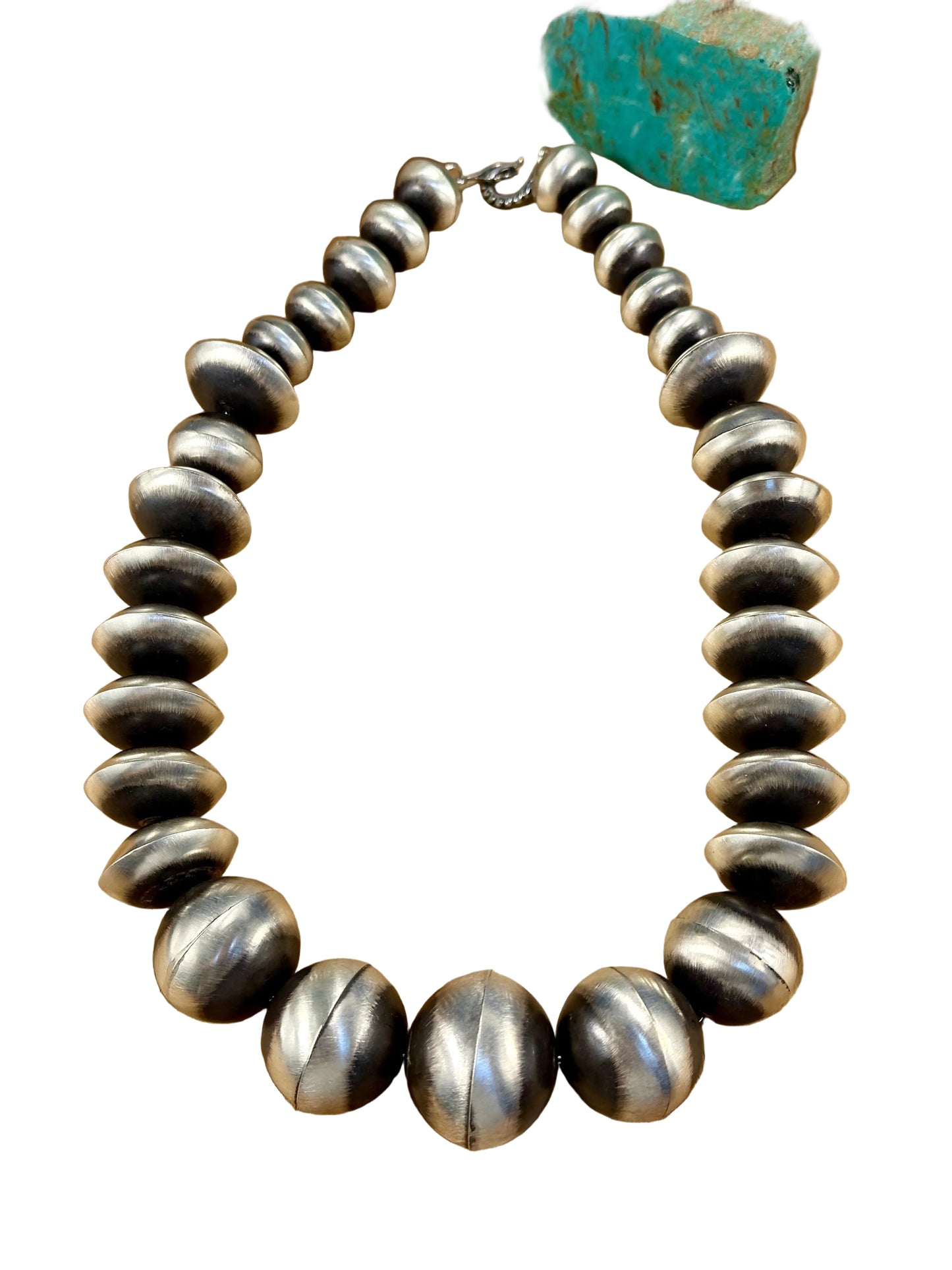 Handmade Sterling Silver Navajo Pearl Necklace