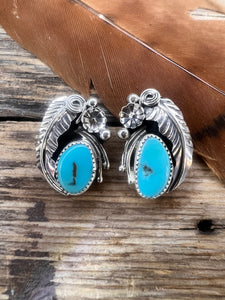 Kingman feather earrings