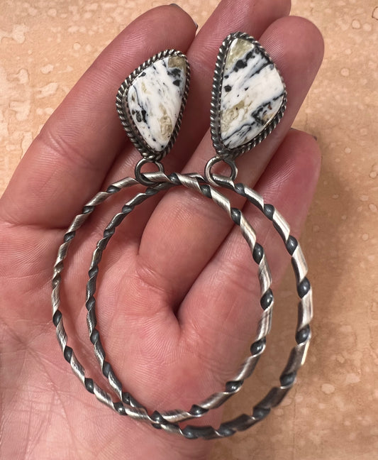 Magnesite Stud Hoops