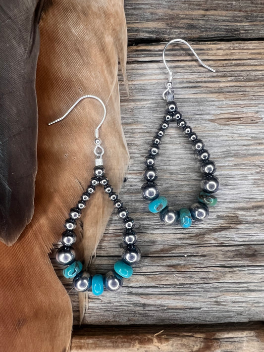 Mini Turquoise Drop Earrings