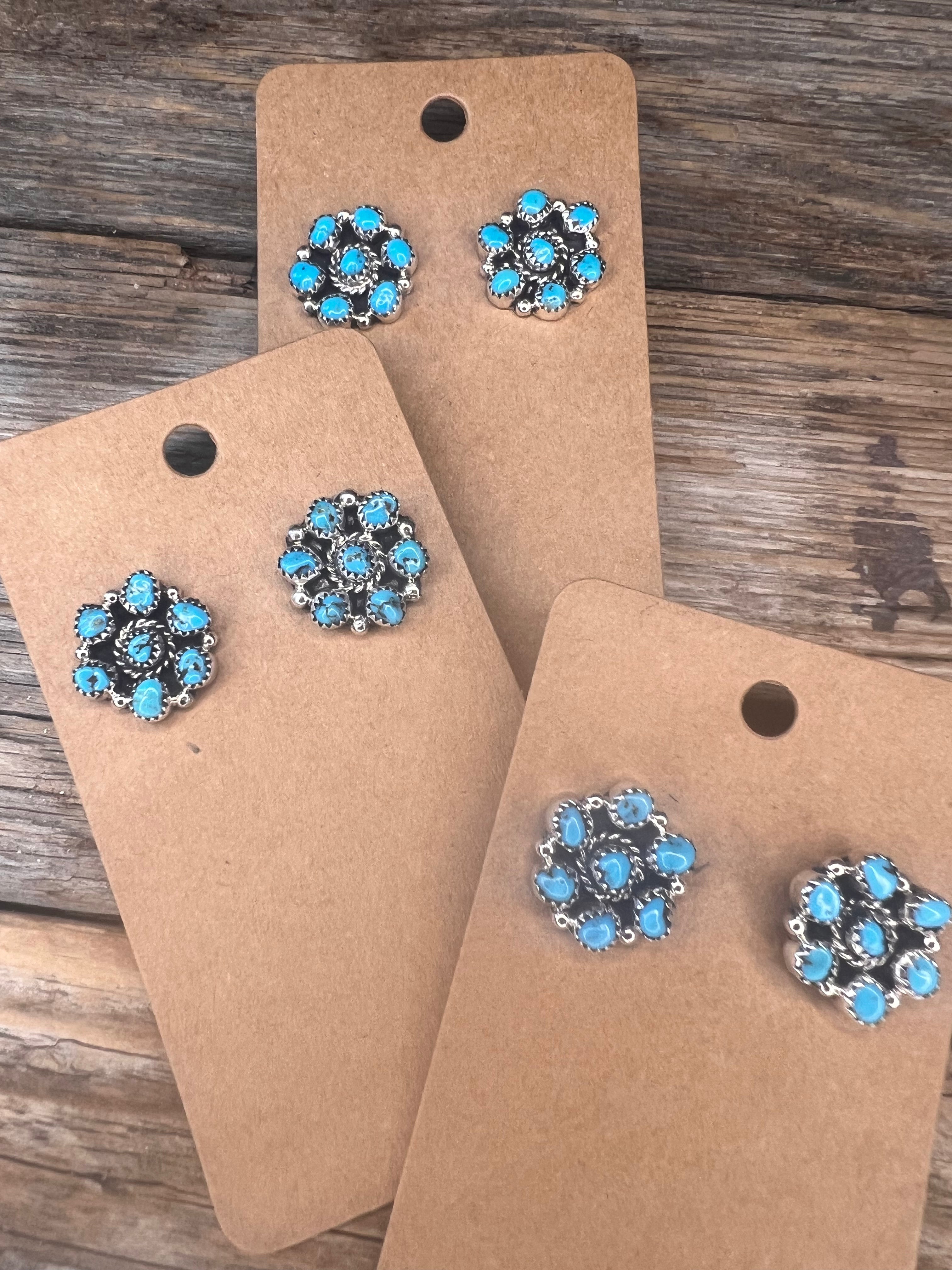 Kingman cluster earrings