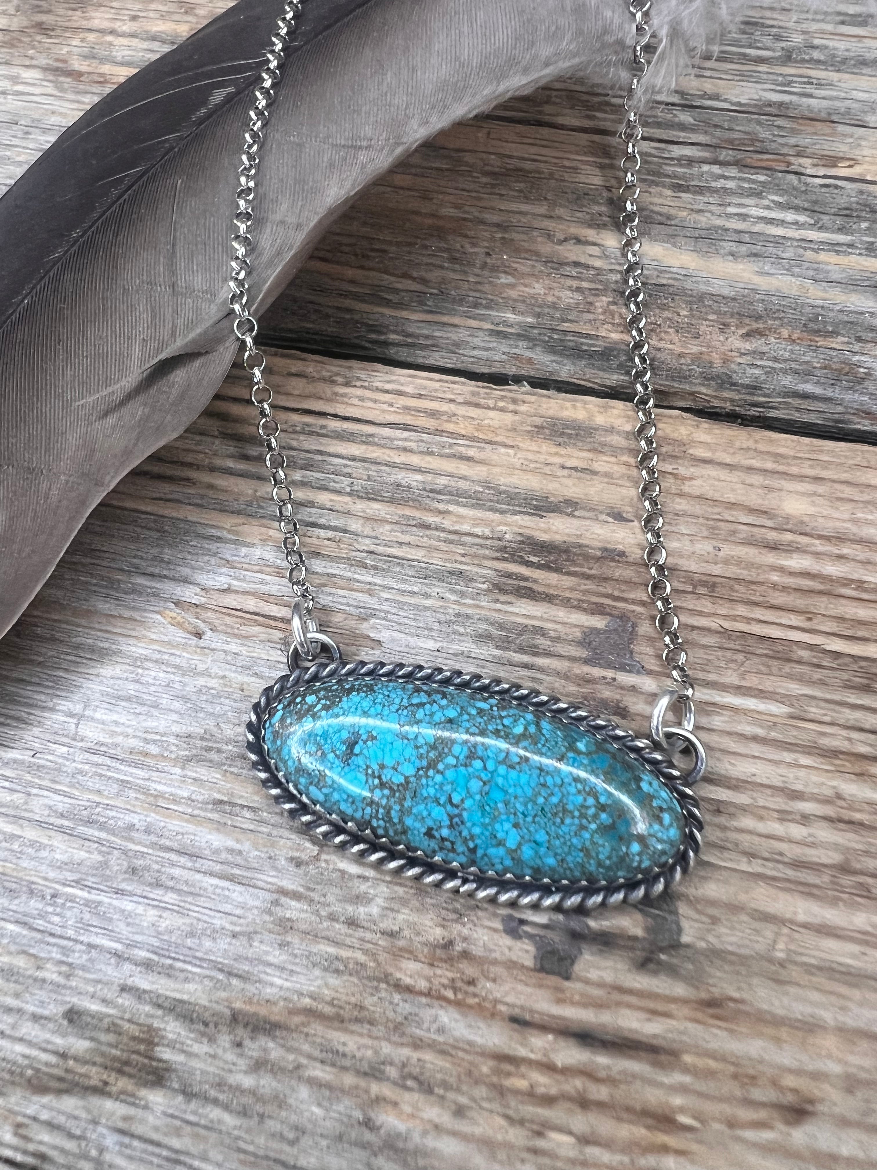 Oval Kingman Necklace