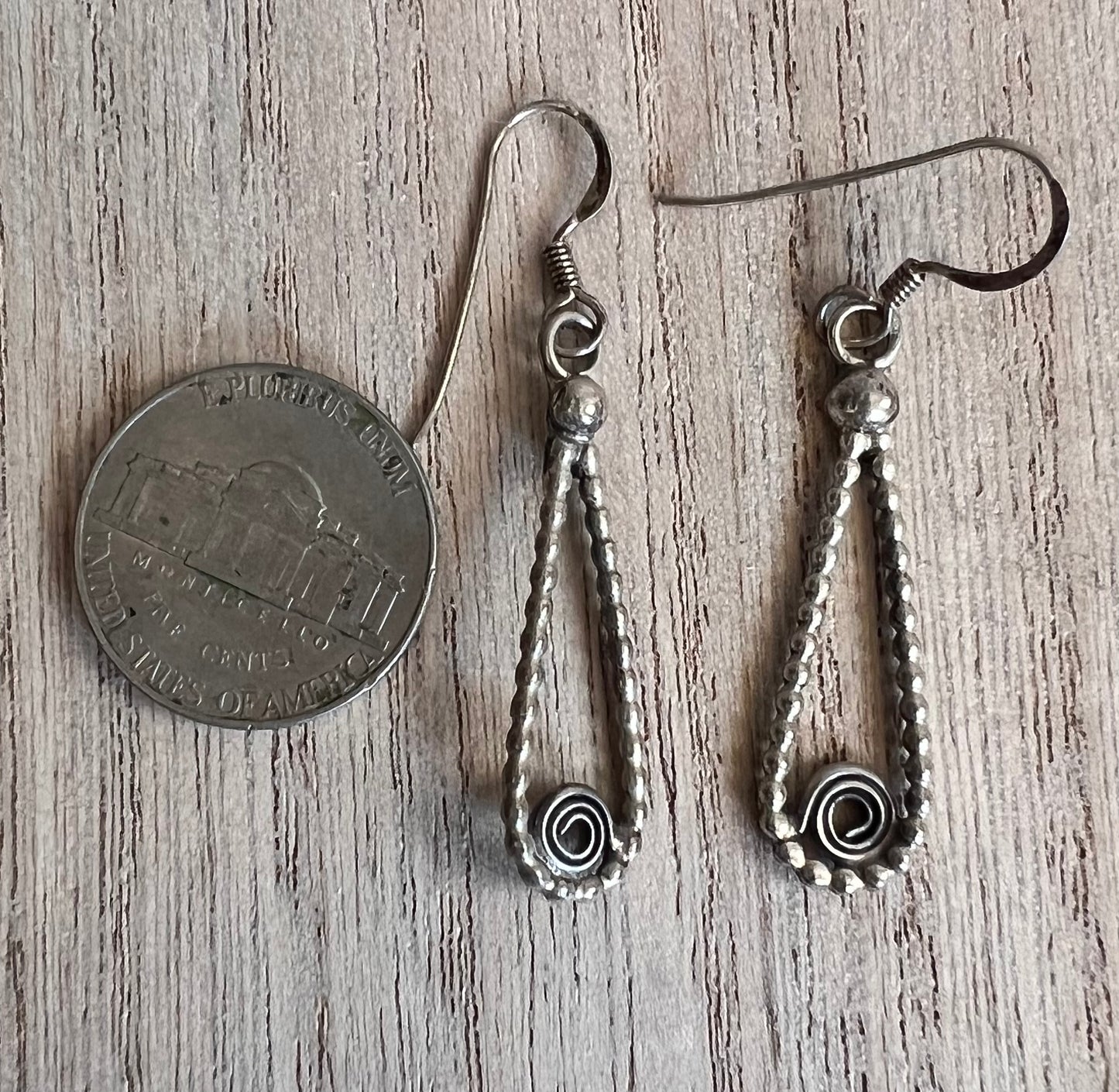Sterling Silver Twist Earrings