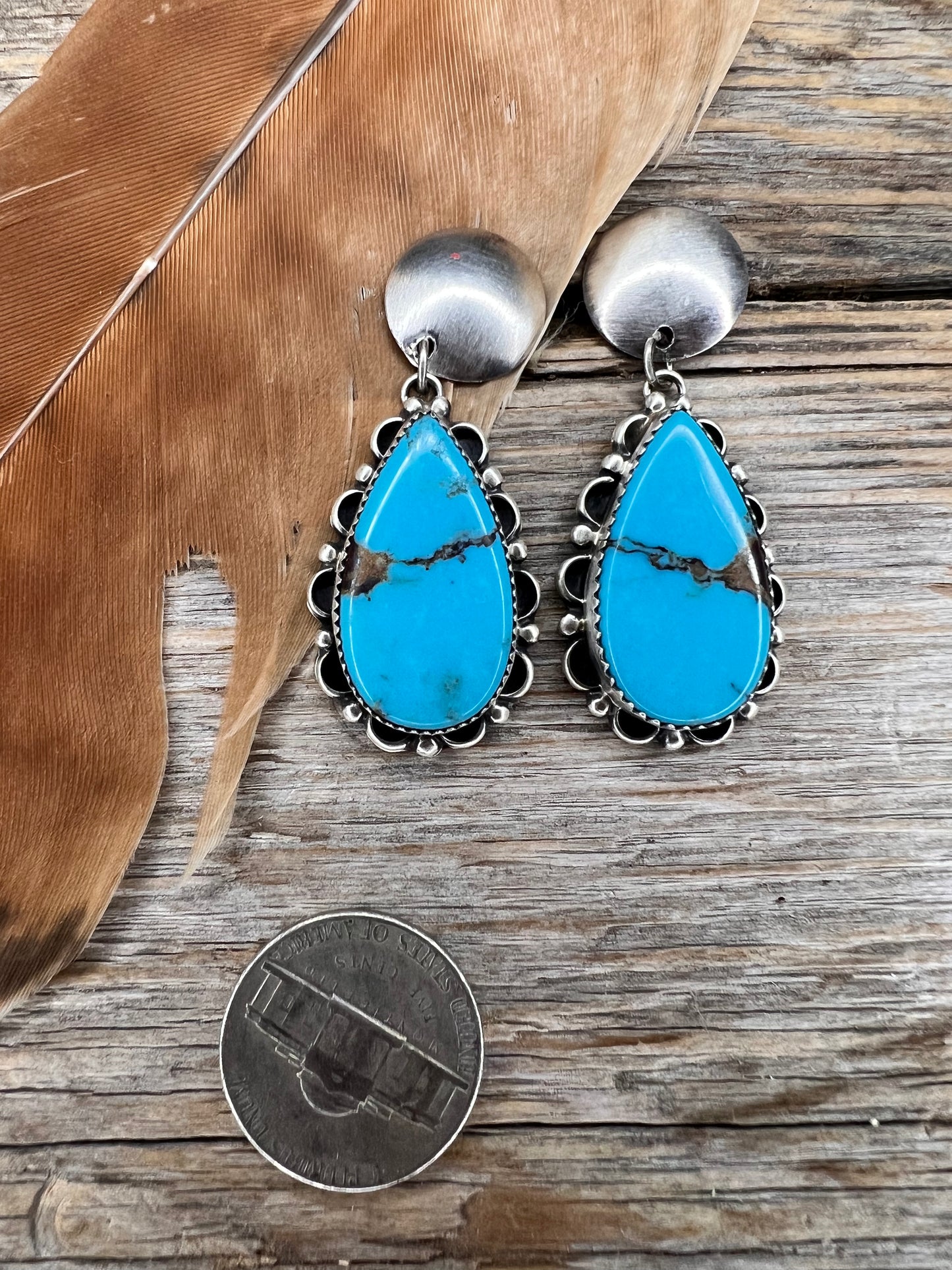 Kingman Button Earrings