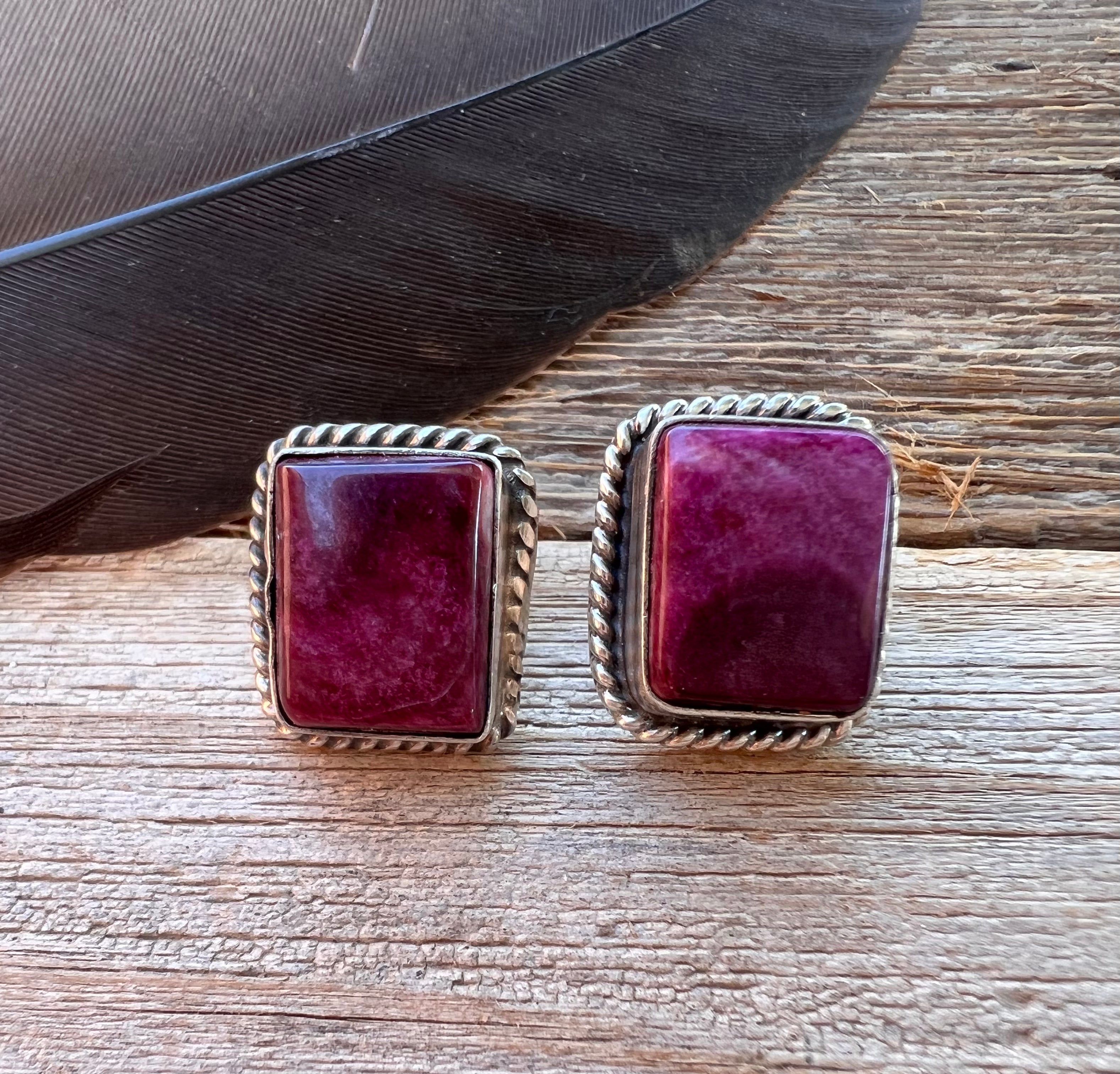 Square Stone Earrings