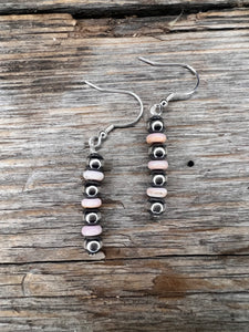 Navajo Pearl and Spiny oyster earring