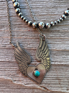 Flying Heart Necklace