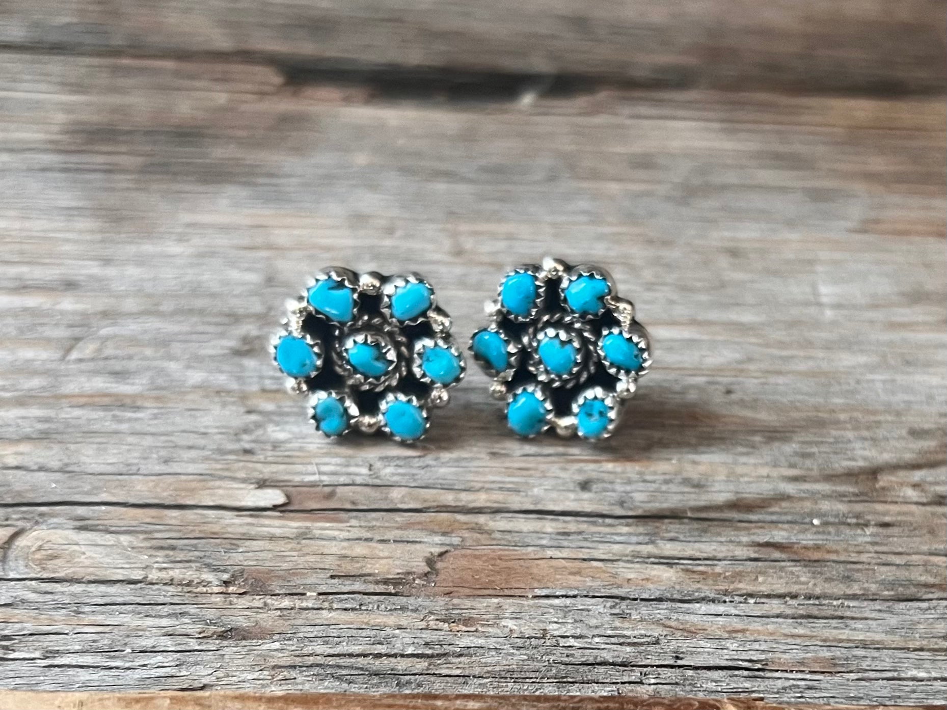 Kingman cluster earrings