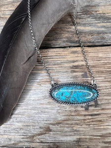 Oval Kingman Necklace