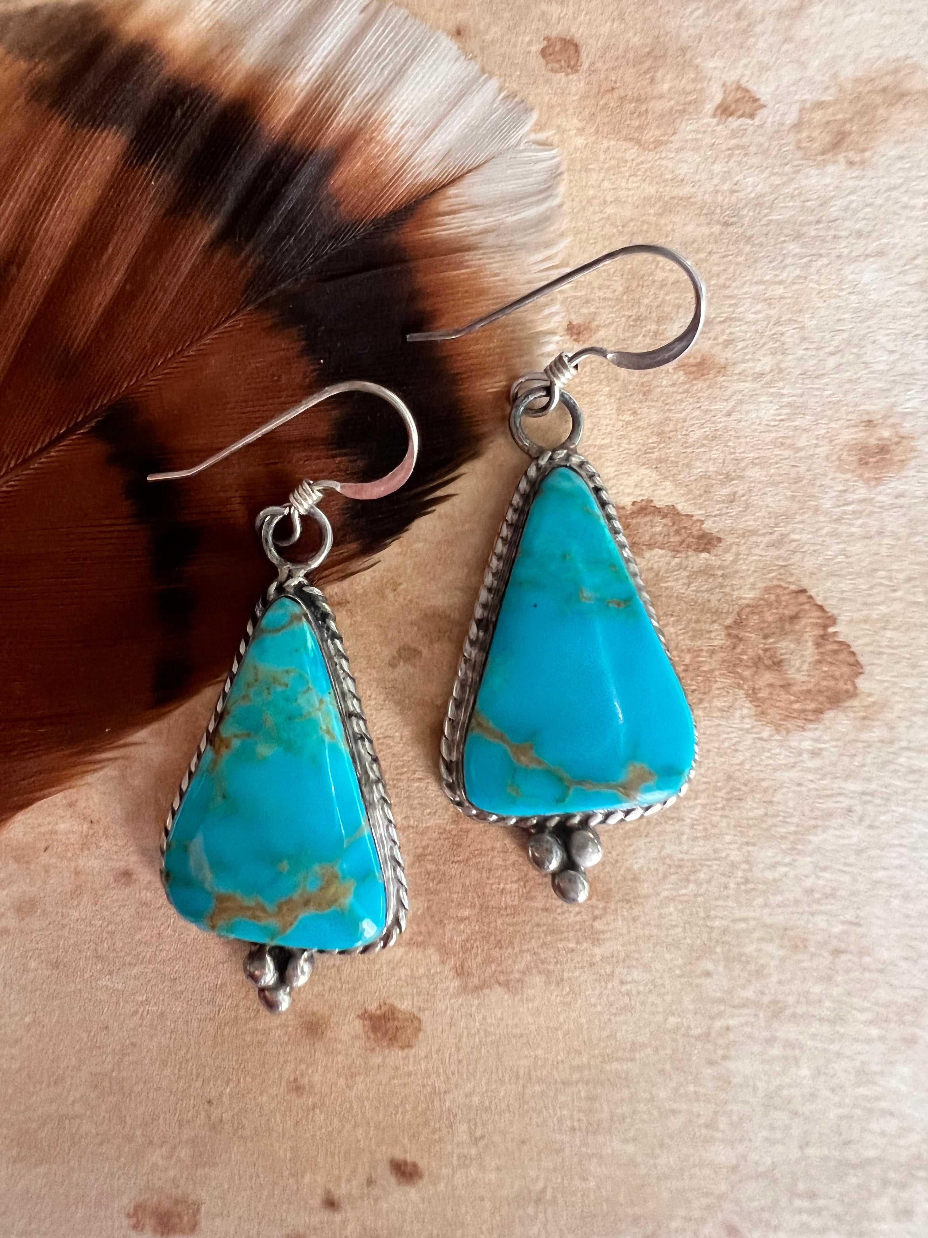 Kingman triangle earrings