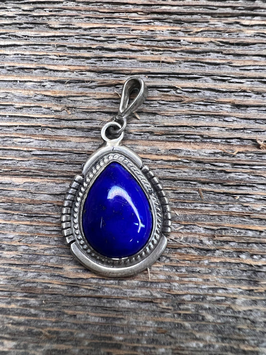 Lapis Teardrop Pendant