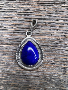 Lapis teardrop Pendant