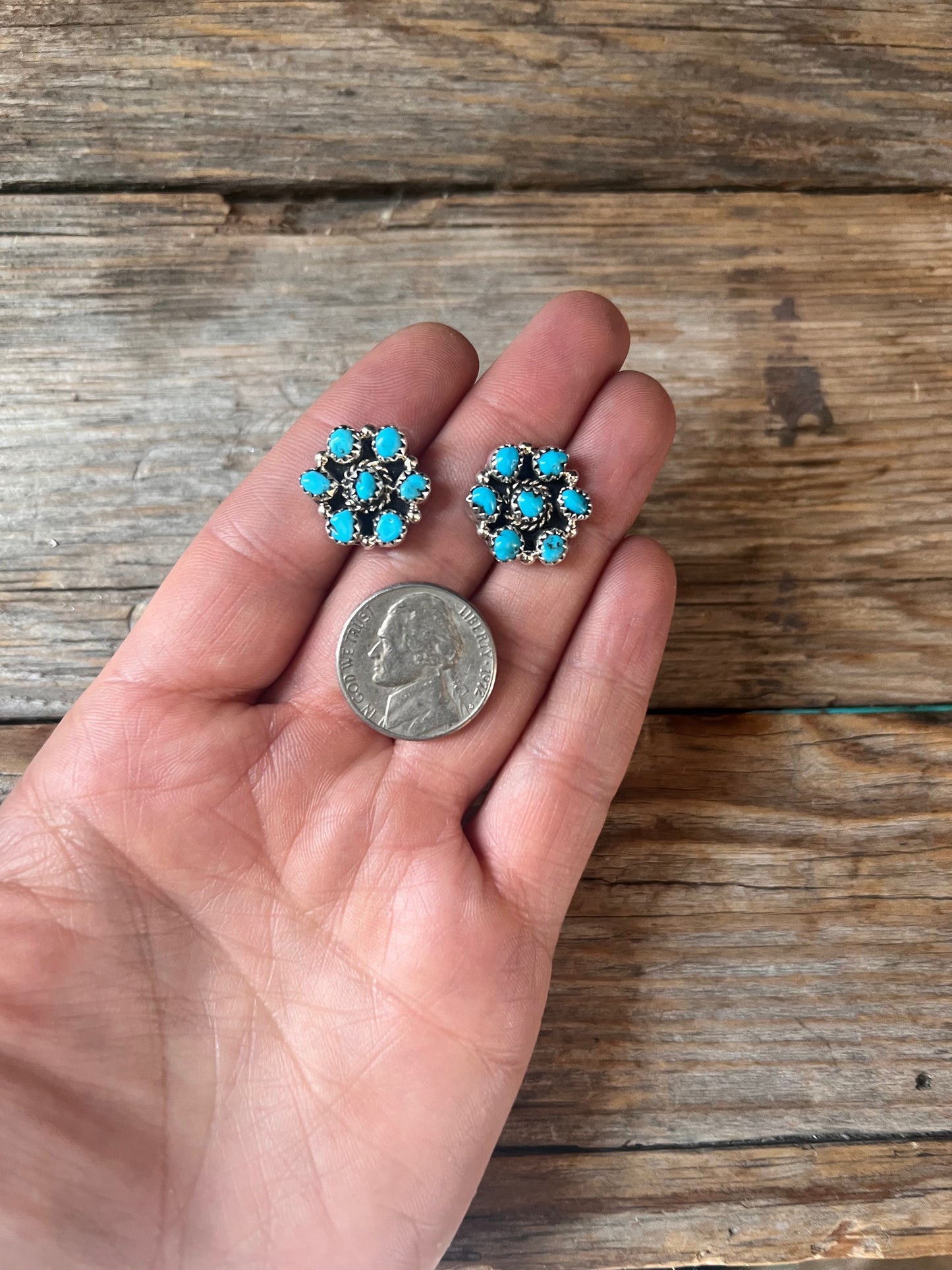 Kingman Flower Cluster Earrings