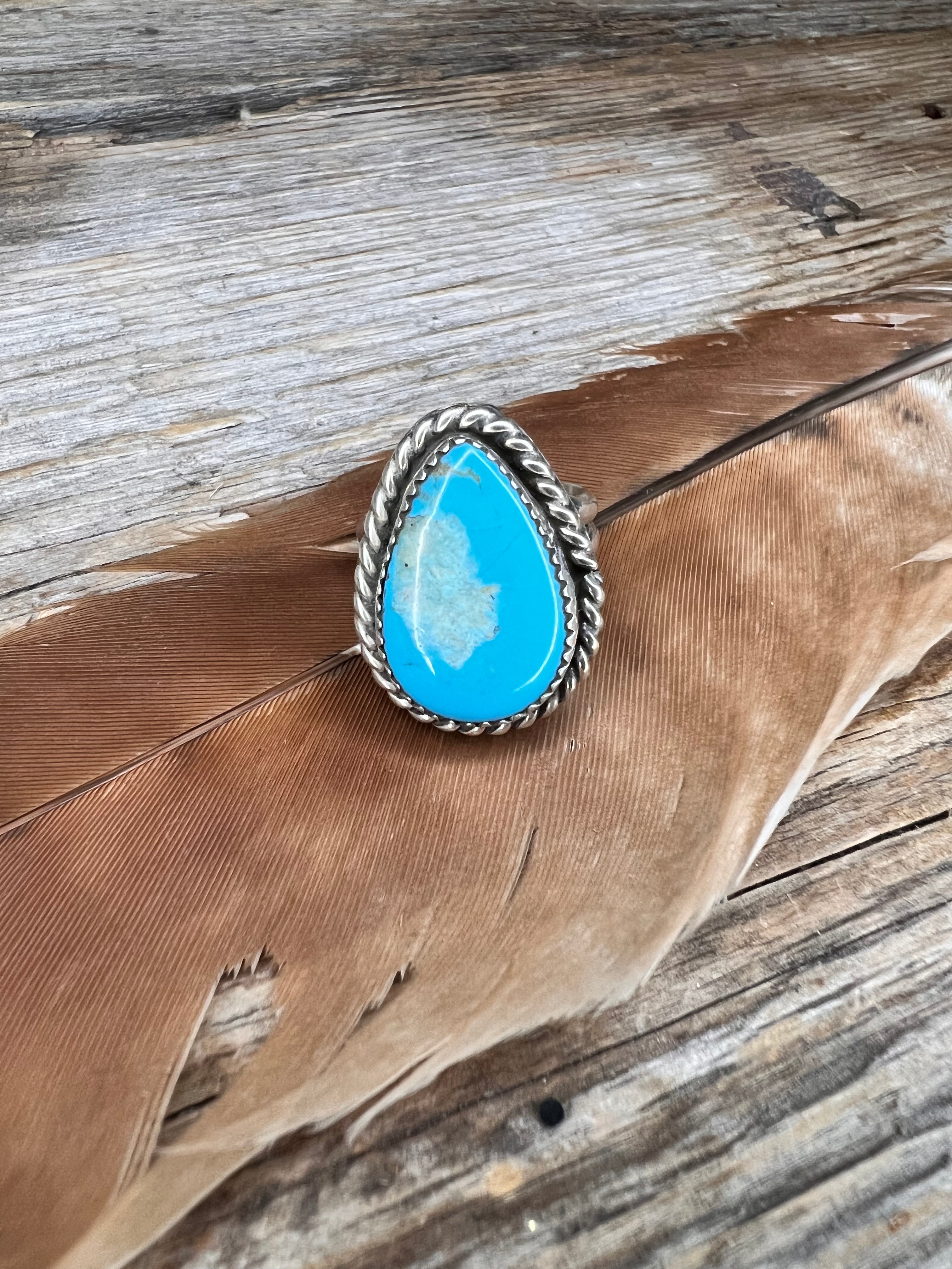 Kingman teardrop ring