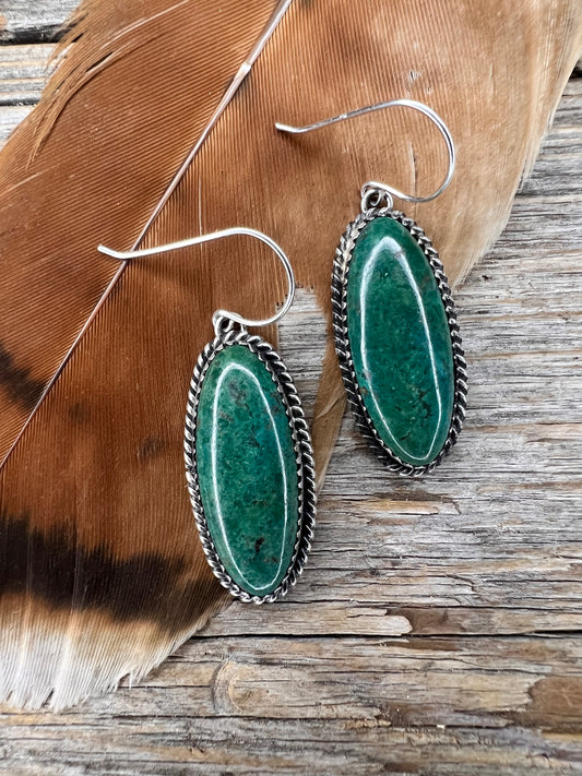 Green Kingman Earrings