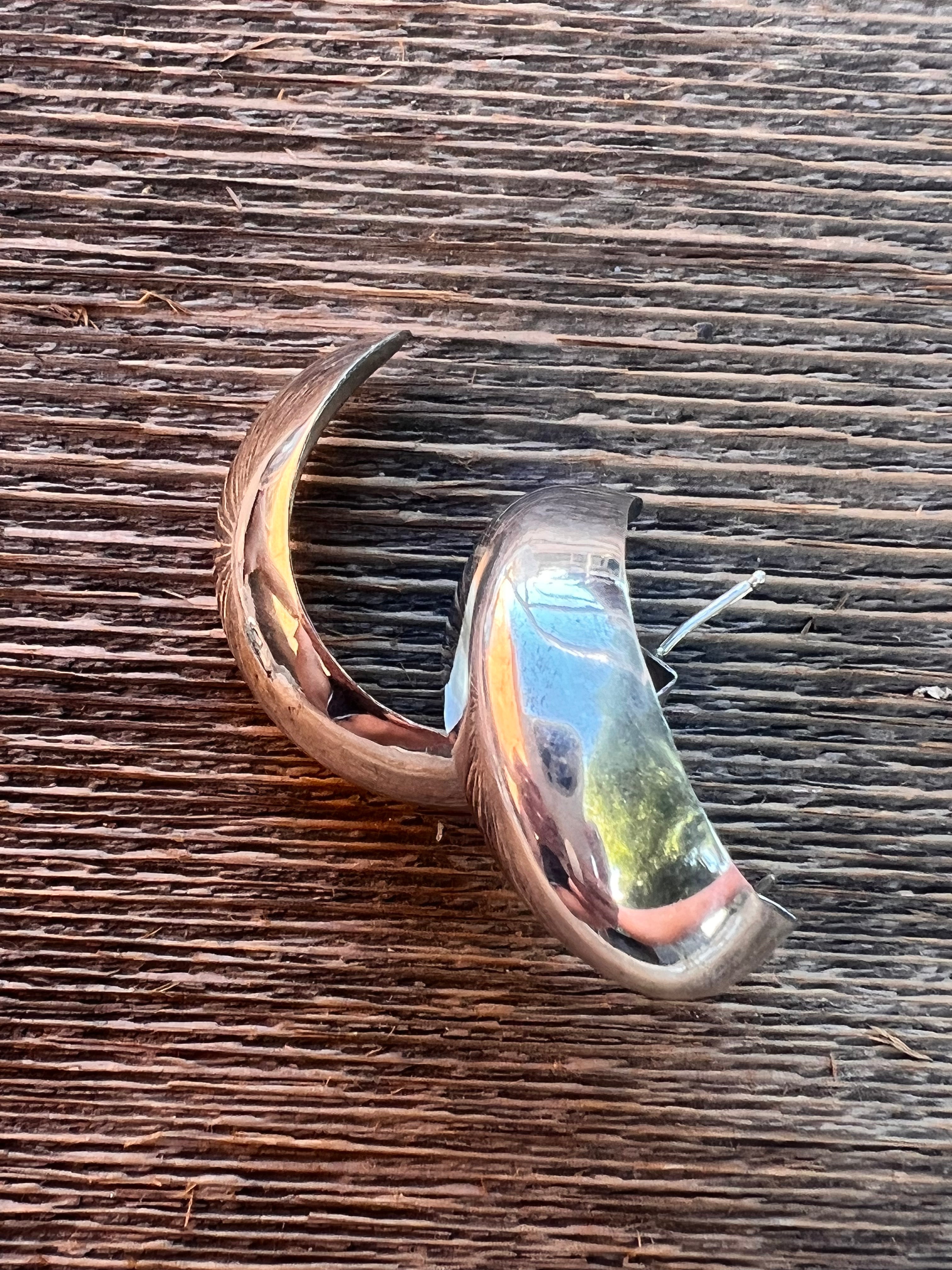 Thick Sterling Hoops