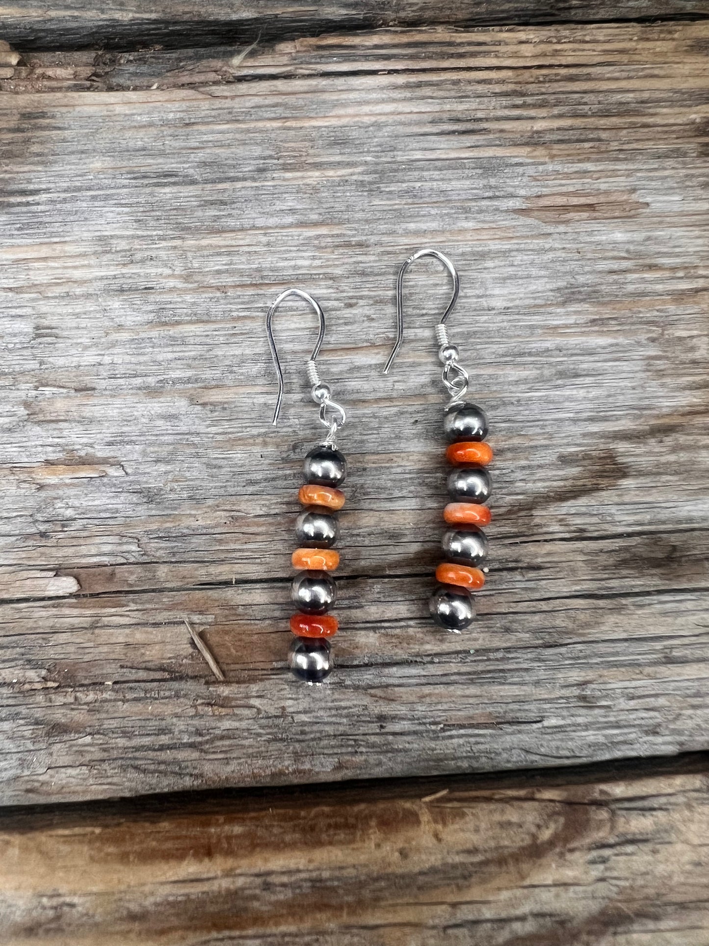 Pearl and Spiny Mini String Earrings