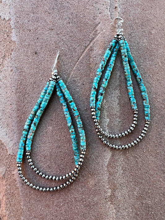 Layered Drop Bead Earrings