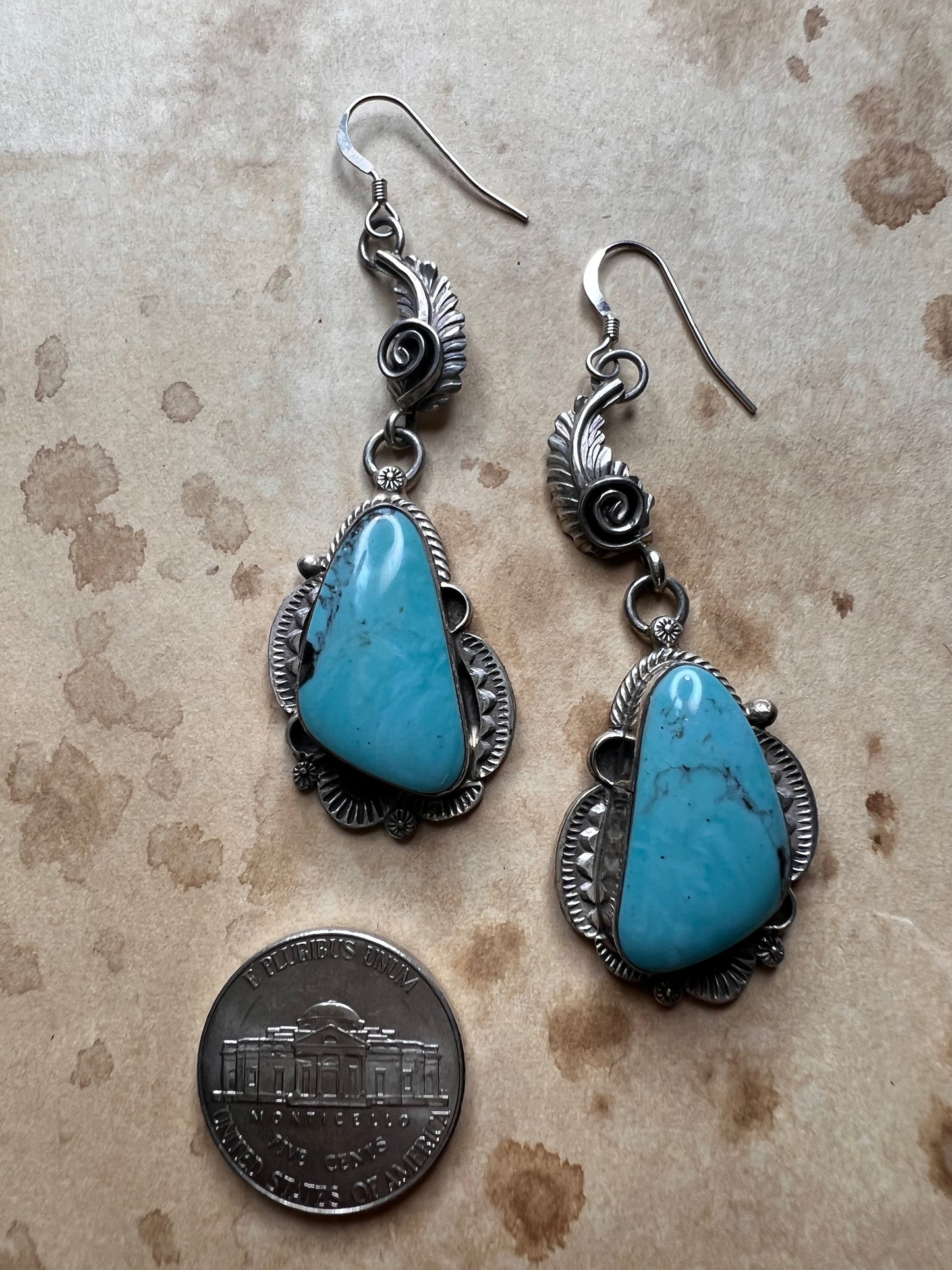 Feather Kingman Dangle Earrings