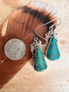 Green Leaf Earrings