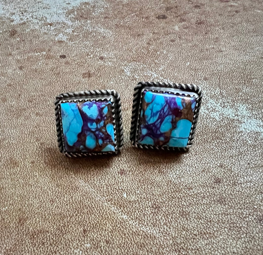Square Stone Earrings