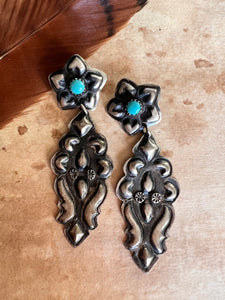 Flower Concho Earrings