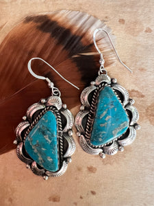 Large Kingman Old Style Earrings