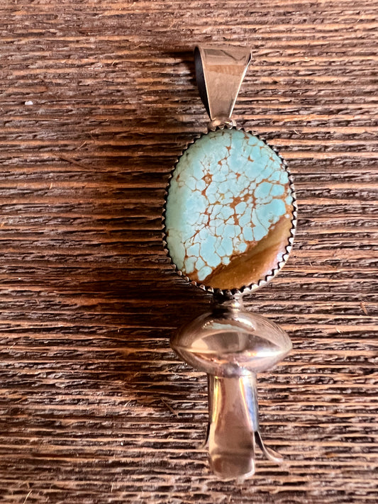 #8 Turquoise Blossom Pendant 3