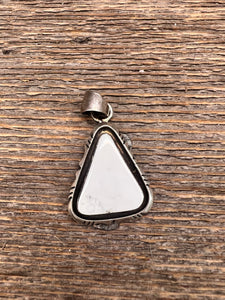 White Triangle Pendant